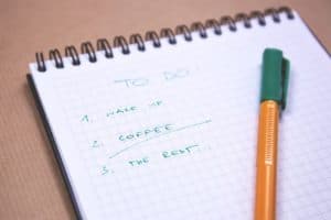 to-do list for avoiding procrastination