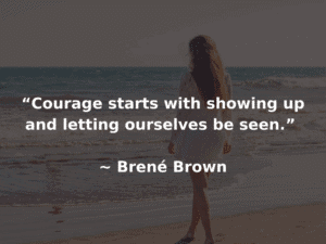 quote from brene brown about confidence