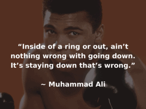 muhammad ali quote about fighting
