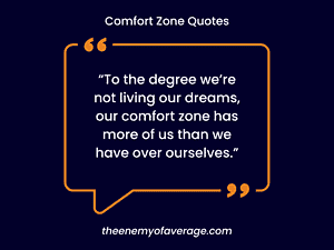 quote on stepping out of your comfort zone