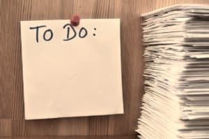 picture of a to do list to keep you from overextending yourself