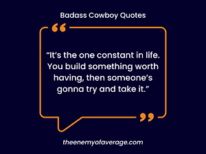 badass cowboy quote