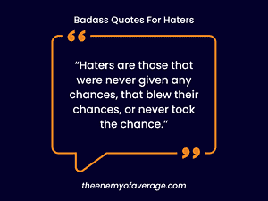 haters quote