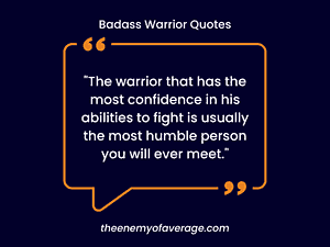 warrior quote on confidence