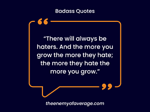 badass quote about haters