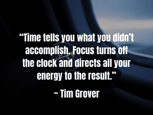 quote from tim grover about time