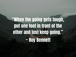 just keep pushing quote