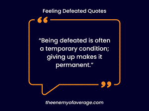 feeling defeated quote