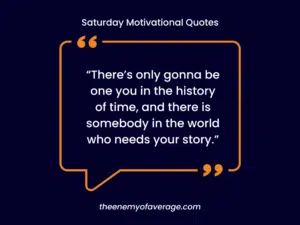 saturday motivational quote