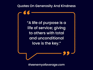 quote on generosity and kindness
