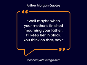 badass quote from arthur morgan